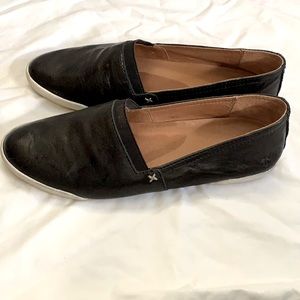 Frye Melanie Slip Ons in Black